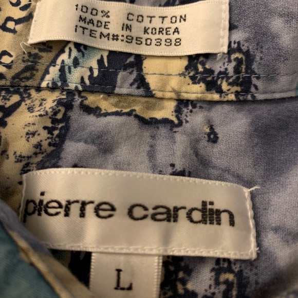 Pierre Cardin Hawaiian Shirt Size L - Picture 9 of 9